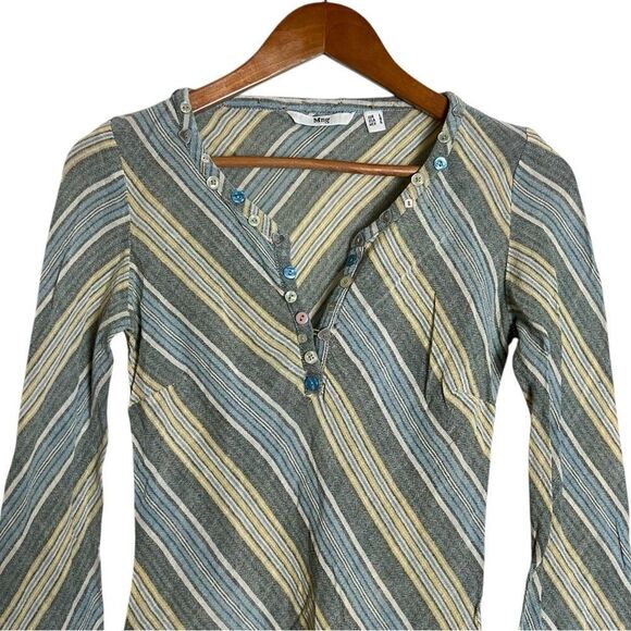 MNG - Mango 100% cotton striped long sleeve tee - Picture 2 of 7